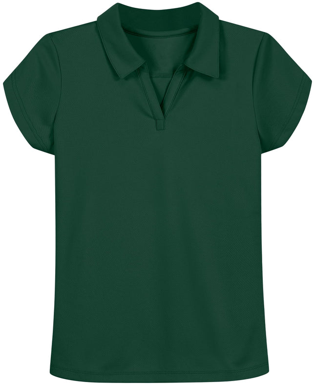Nautica Girls' School Uniform Short Sleeve Perform
