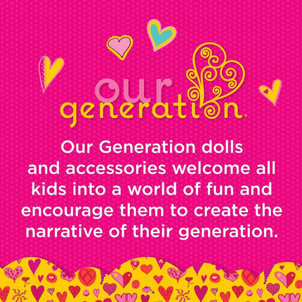 Our Generation 18-Inch Doll Clothes Pink & Colorful Dress Outfit, Outfits