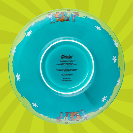 Silver Buffalo Scooby-Doo Ceramic Ramen Bowl with Chopsticks Featuring Fred, Velma, Daphne, Shaggy, and Scooby-Doo, 30 Ounces