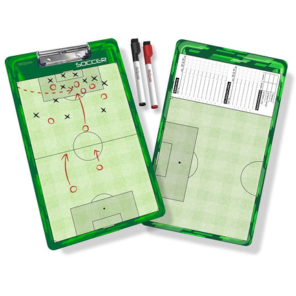 GoSports Soccer Dry Erase Coaches Board with 2 Dry Erase Pens