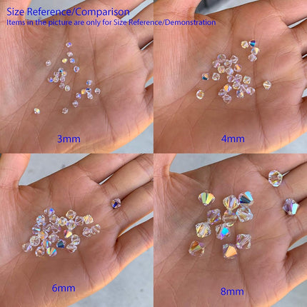 200 unidades de auténticas cuentas sueltas de cristal Preciosa facetadas de 4 mm (0,16 pulgadas) con forma de bicono pequeño, color naranja solar, compatibles con cristales de Swarovski para hacer joyas Pre-B412