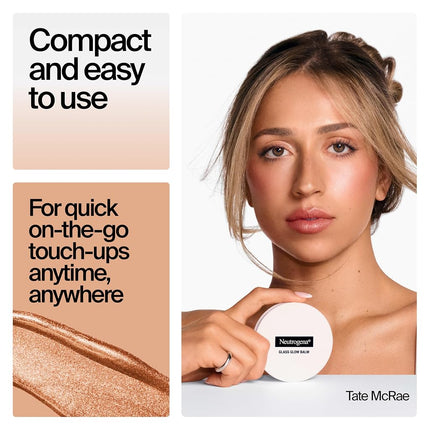 Neutrogena Glass Glow Balm Natural Glow, Balm Makeup for Dewy Radiant Skin, 0.3 oz