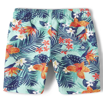 Maillot de bain pour garçons et tout-petits The Children's Place, motif Hawaï tropical, taille M