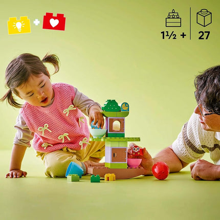 LEGO DUPLO My First Balancing & Stacking Tree Toy for 18 Month Old Boys & Girls, Toddler Learning Toy with Tree House and 2 Bird Animal Figures, Educational Kids' & Baby Early Development Toys 10440