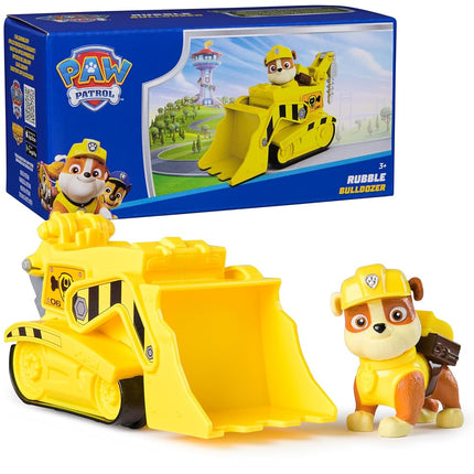 Paw Patrol, Rubble’s Bulldozer Toy Truck with Collectible Action Figure, Sustainably Minded Kids Toys for Boys & Girls Ages 3 and Up