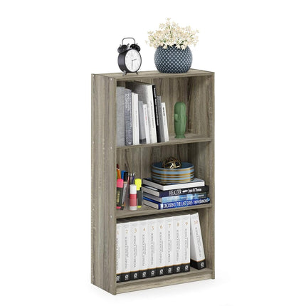 Furinno BASIC 3-Tier Open Shelves Bookcase, Book S