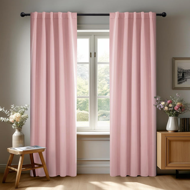 Deconovo Rod Pocket and Back Tab Blackout Curtains