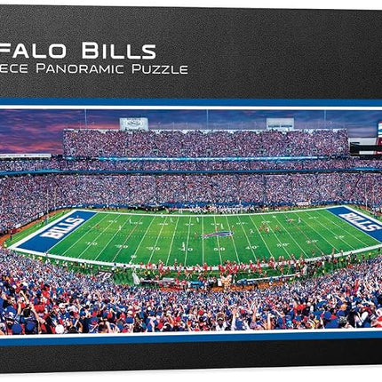 Rompecabezas deportivo MasterPieces de 1000 piezas - NFL Buffalo Bills Vista panorámica central - 13"x39"
