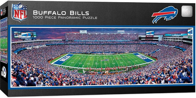MasterPieces 1000 Piece Sports Jigsaw Puzzle - NFL Buffalo Bills Center View Panoramic - 13"x39"