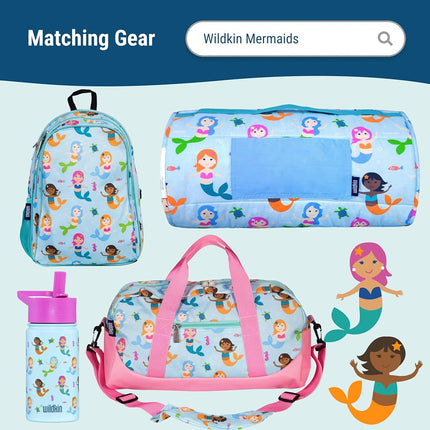Sac à déjeuner isotherme Wildkin pour garçons et filles, 23 x 18 cm, idéal pour les collations chaudes ou froides à l'école et en voyage (Sirènes)