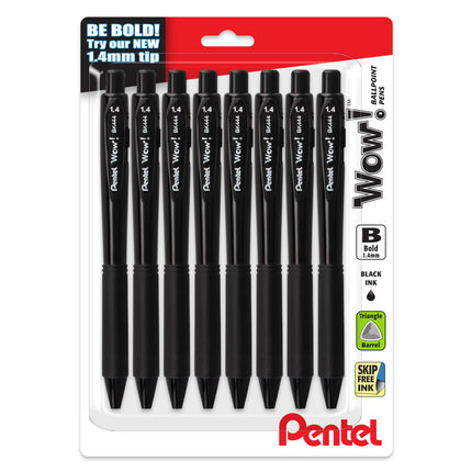 Pentel Wow! Retractable Ballpoint Pen, (1.4mm), Bo