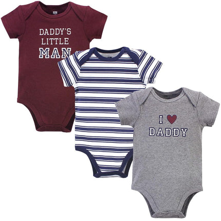 Hudson Baby Baby Cotton Bodysuits, Boy Daddy, 12-18 Months