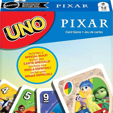 Mattel Games UNO Pixar Card Game for Kids, Adults 