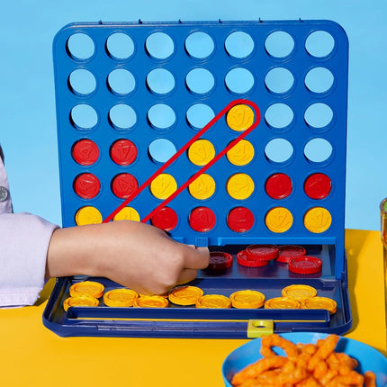 Official Hasbro Games Connect 4 Game (2025 Edition) | All-in-1 Storage, Carrying Case, Score Tracker | Ages 6+ | 2 Players | Family Games for Children - English Version