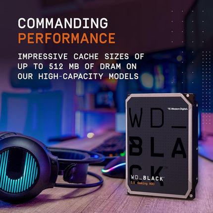 WD_BLACK 8 TB HighPerformance 3.5" Internal Gaming Hard Drive, 7200 RPM Class, SATA 6 GB/s, 256MB Cache