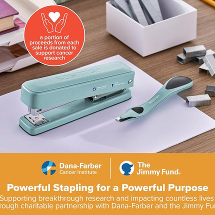 Bostitch Titan Heavy Duty Metal Stapler, 50 Sheet Capacity with 1250 Staples and Ergonomic Staple Remover, Jam Free Stapling, Full Strip Stapler for Desk, Office and Classroom, Sage