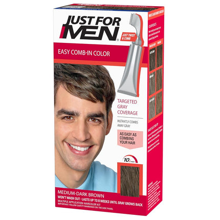 Just For Men AutoStop Men's Hair Color, Medium Dar