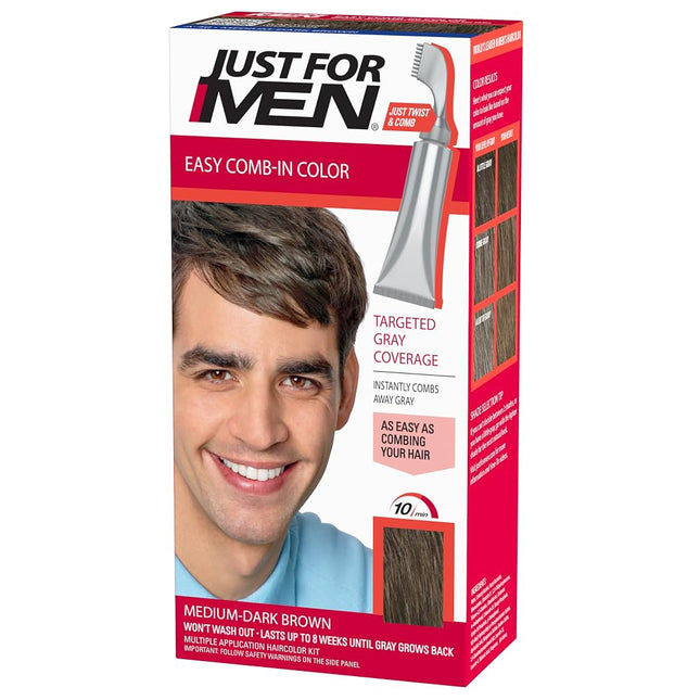 Just For Men AutoStop Men's Hair Color, Medium Dar