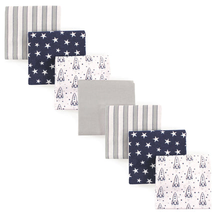 Hudson Baby 7 Piece Flannel Receiving Blanket, Roc