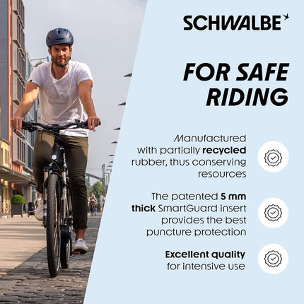 Schwalbe 318382 - tire marathon plus 20x1.75 s-guard hs440 twinskin performance endurance rigida, Black Reflex