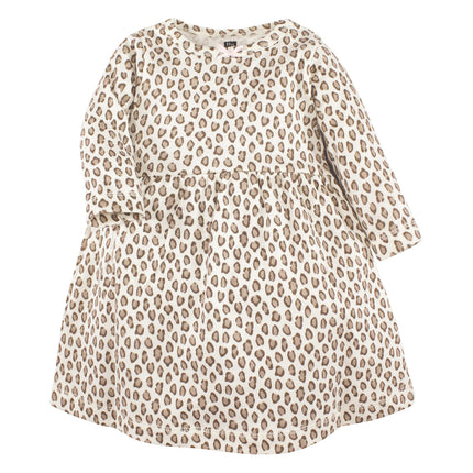 Hudson Baby Girls' Cotton Dresses, Blush Rose Leopard, 9-12 Months