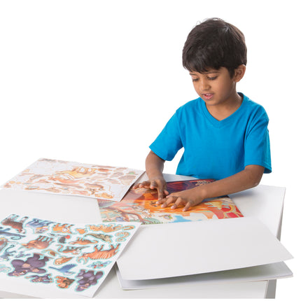 Melissa & Doug Álbum de pegatinas reutilizables: Jungla y sabana - Más de 175 pegatinas, 5 escenarios