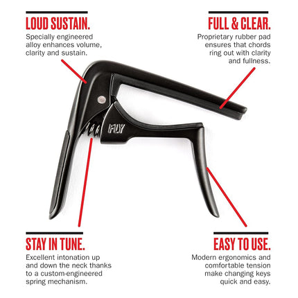Dunlop Capo - Trigger Fly - Black