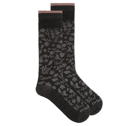 Dr. Scholl's womens Travel Graduated Compression, Black/Pink, One Size