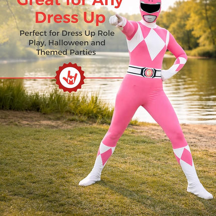 Morphsuits Men's Power Rangers Adult Sized Costume, Pink, M UK