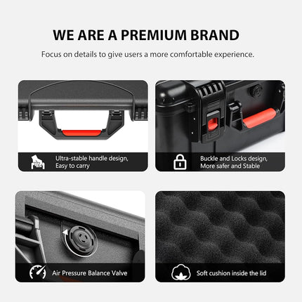 STARTRC Air 3S Waterproof Carrying Hard Case for DJI Fly More Combo Compatible with Accessories, RC Controller 2/RC/RC-N3/N2, Charging Hub
