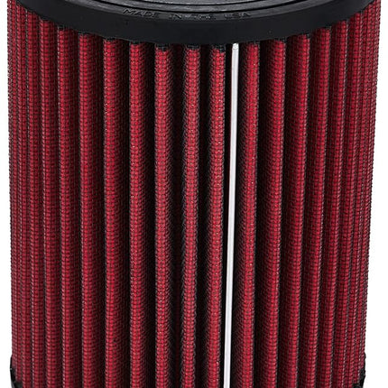 AEM 21-2036DK Universal DryFlow Clamp-On Air Filter: Round Straight; 3 in (76 mm) Flange ID; 6.5 in (165 mm) Height; 5 in (127 mm) Base; 5 in (127 mm) Top
