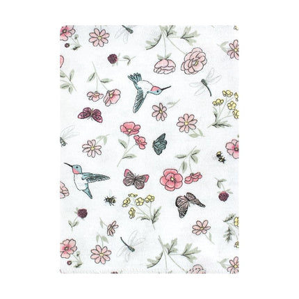 Lot de langes en flanelle de coton unisexe Hudson Baby, motif colibris, taille unique