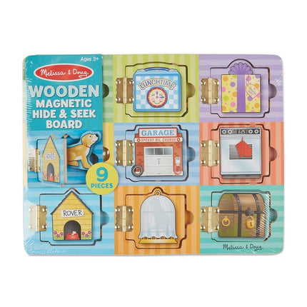 Melissa & Doug Magnetic Hide & Seek Board (Developmental Activity Toy, 9 Pieces)