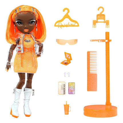 Rainbow High Fashion Doll – MICHELLE ST.CHARLES - Orange Doll – Fashionable Outfit & 10+ Colourful Play Accessories - For Collectors and Kids Ages 4-12 Years