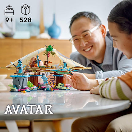 LEGO Avatar: The Way of Water Metkayina Reef Home 75578, Building Toy Set with Village, Canoe, Pandora Scenes, Neytiri and Tonowari Minifigures, Movie Set