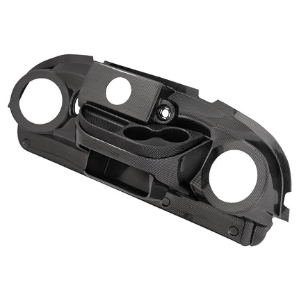 Funda de salpicadero ALMULOO compatible con todos los coches de golf Club Car Precedent, salpicadero de corte redondo, ABS de fibra de carbono