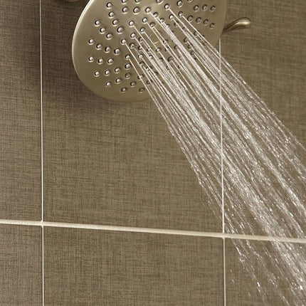 Moen S6320BN Velocity 8" Two-Function Rainshower Showerhead with Immersion Technology at 2.5 GPM Flow Rate, Brushed Nickel