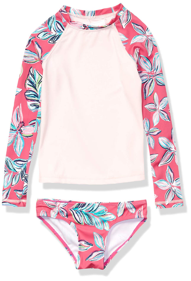 Kanu Surf Girls' Long Sleeve Rashguard UPF 50+ Two