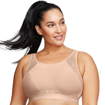 Glamorise No-Sweat Mesh Sports Wirefree Bra 1068 (Women's & Women's Plus)