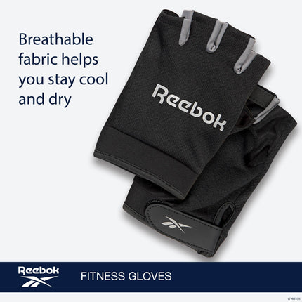 Reebok Classic Gloves for Men and Women - Breathable, Lightweight, Fitness and Weightlifting Gloves for Workout, Crossfit, Cycling and Home Exercise