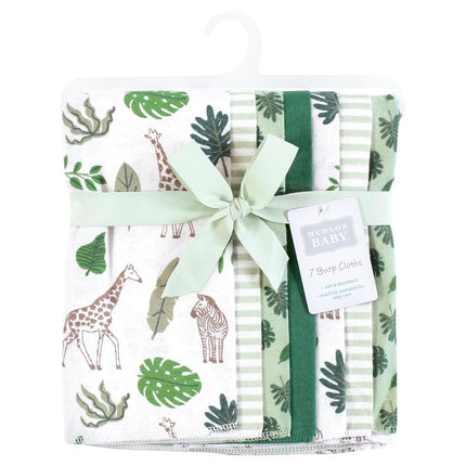 Langes à Rot unisexe en flanelle pour bébé Hudson Baby, lot de 7, motif Jungle, taille unique