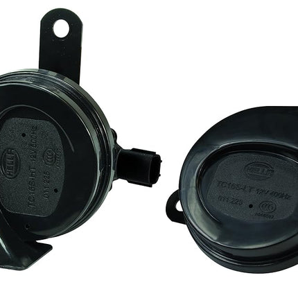 HELLA 011225921 Black 12V BX Trumpet Horn Kit (For