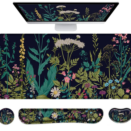 Large Mouse Pad with Wrist Rest, 4-in-1 Wrist Rest