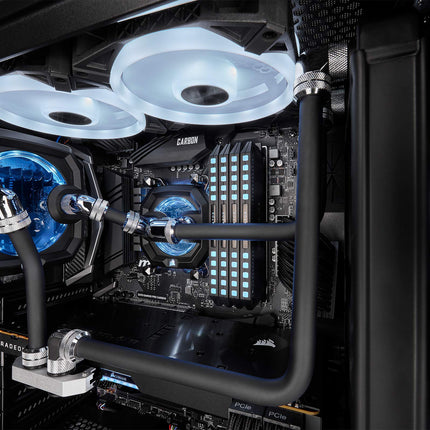CORSAIR Hydro X Series XT Hardline 14mm Tubing (Straight-Line PMMA Tubing, Resilient Construction, Easy to Cut) Satin Black