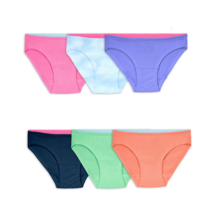 Fruit of the Loom Girl's Breathable Micro Mesh Bik