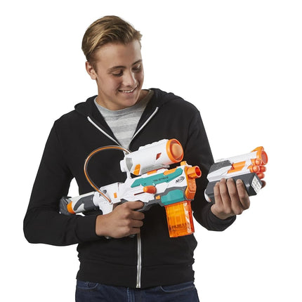Nerf Modulus Tri-Strike Blaster - Create 3 Different Blasters - Fire Elite, Mega, or Rocket Darts - Comes with Barrel, Stock, Darts