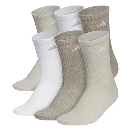 adidas Athletic Cushioned 6-Pack Crew Socks, Cushi