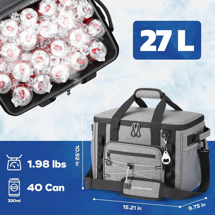 Maelstrom 40Can Collapsible Soft Cooler Bag, Leakproof Insulated Ice Chest