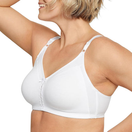 Maidenform DF3820 Women's Double Support Wire- Bra, White (Blanc 100), 34D (Manufacturer Size: 75D)