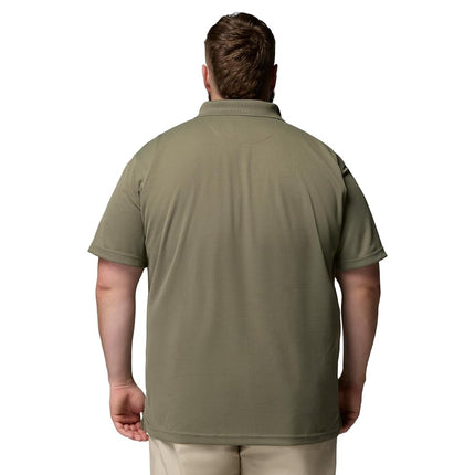Columbia Men's Utilizer Short Sleeve Polo, Stone Green, 3X Tall